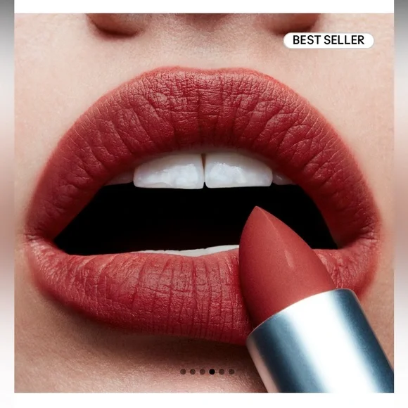 NEW FULL SIZE MAC POWDER KISS LIPSTICK IN SHADE DEVOTED TO CHILLI 316 - Picture 3 of 7